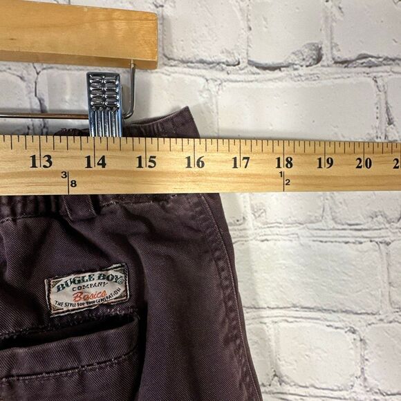 Vintage Bugle Boy Pleated Pants Men's Purple Maroon W36 x L32 - Picture 6 of 10